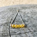 Bracelet Mona jaune cristal transparent