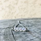 Bracelet Mona cristal transparent Aurore boréale