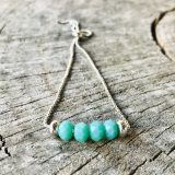 Bracelet Mona Vert menthe pâle mat