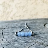 Bracelet Mona bleu pâle mat
