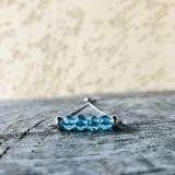 Bracelet Mona bleu ciel cristal transparent