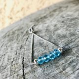 Bracelet Mona bleu ciel cristal transparent