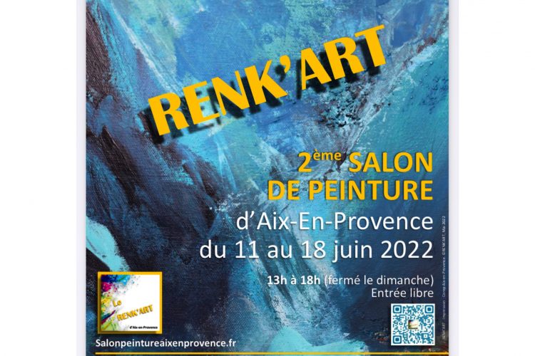 Renk'art 2022 à Aix en Provence et sa deuxième édition avec 107 peintures