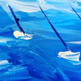 Toile “Orage” réalisée par Jana Kuzmi Et avec elle, les écrits bleus: Quelques larmes de l’orage bleu, n’arrivent plus à sécher … Les bateaux n’arrivent plus à trouver les trajectoires de retour … Le port est lointain … Il n’y a plus de l’horizon calme, Et ne s’entre voit même plus … Trouver un phare, pourrait être déjà ça… Mais non! La mer 🌊 s’en va … Elle lâche son coup de gueule pour pousser le cri de ces entrailles aigris … Et laisse tomber ces larmes sur ma toile cette nuit @janakuzmi #larmesbleues #larmes #nuages #bateaux #canvasart #voiliers⛵️ #canvaspainting #stormclouds #newpainting #artcurator #peintureetpoésie #janakuzmi #fineartpainting #fineart #loveart❤️ #modrá #bluecanvas #💙💙💙 #blumagazine #artmag #artgallery #bluegallery #sailinginstagram #yachtart #bateaux #voiliers #ecritsbleus