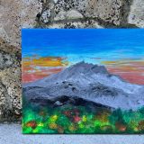 Peinture artistique - Oeuvre d'art Montagne Sainte Victoire réalisé par Jana Kuzmi Artiste peintre