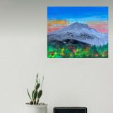Peinture La Montagne Sainte Victoire près d’Aix en Provence, France