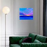 Peinture originale et unique "Bonjour Aujourd’hui" - Original Unique Painting "Hello Today" - Oeuvre d'art coloré et flashie - Colored Art - Peinture le coucher du soleil de sud de la France-Painting of french sunset FR : Peinture artistique avec le coucher du soleil sur la mer méditerranéenne. Près de Marseille, les vues y sont prélassant et pleins d'incroyables traits. L'arrivé d'hiver nous apporte les nuages colorées par les reflets rosâtres de soleil... Nom de la toile : Bonjour Aujourd’hui Taille : 30 x 25 cm Technique : Couteau Matière : Acrylique Cette petite toile a un binôme, qui s'appelle "Aurevoir demain". Vous pouvez réaliser un lot de 2 toiles qui sont très agréable à regarder et donne une profondeur à l'endroit où elles se trouvent. Je travaille également à la commande. Si une de mes toiles vous plaisent, je peux réaliser une toile de votre choix, après avoir convenu sa taille, le prix et le paiement de votre commande. Artistiquement, Jana KUZMI EN : Artistic painting with sunset over the Mediterranean sea. Near Marseille, the views are relaxing and full of incredible features. The arrival of winter brings us clouds colored by the pinkish reflections of the sun... Name of the painting: Hello Today Size: 30 x 25 cm Technique: Knife Material: Acrylic This little canvas has a pair, which is called "Goodbye tomorrow". You can make a set of 2 canvases which are very pleasant to look at and give depth to the place where they are located. I also work to order. If you like one of my paintings, I can create a canvas of your choice, after having agreed on its size, price and payment for your order. Artistically, Jana KUZMI