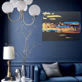 Peinture abstraite Aix en Provence en France avec le fond noir FR : Peinture abstraite Aix en Provence en France avec le fond noir - Abstract painting of Aix en Provence in France with black background Peinture : Aix en Provence Taille : 90 x 70 cm Technique : Couteau Matière : Acrylique sur coton Réalisée en un seul exemplaire donc c’est une peinture unique Signature de l’artiste : dans le coin droit devant et au dos de l’œuvre. Toile artistique réalisée sur le châssis en bois avec la toile en coton. Représente la ville d’Aix en Provence. Une ville au sud de la France, qui est en plein mouvement pendant le coucher de soleil. Peinte avec le noir, le doré, bronzé ou plutôt cuivré et des teintes de bleu. Il est possible de réaliser une toile plus grande. Pour cela vous pouvez m’écrire un message en privé. Après votre commande réglée, je vais créer la toile et vous l’envoyer dans un rouleau ou sur une toile avec le châssis. Abstract painting of Aix en Provence in France with black background ENG : Abstract painting of Aix en Provence in France with black background - Abstract painting of Aix en Provence in France with black background Painting: Aix en Provence Size: 90 x 70 cm Technique: Knife Material: Acrylic on cotton Created in one unique piece. Signature of the artist: in the right corner on the front and back of the work. Artistic canvas made on the wooden frame with cotton canvas. Represents the city of Aix en Provence. A city in the south of France, which is in full swing during the sunset. Painted with black, gold, tan or rather copper and tints of blue. It’s possible to created in bigger size. please write me an ask by DM. After your paid order, I’ll created it and sand you in a tube or on canva.