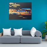 Peinture abstraite Aix en Provence en France avec le fond noir FR : Peinture abstraite Aix en Provence en France avec le fond noir - Abstract painting of Aix en Provence in France with black background Peinture : Aix en Provence Taille : 90 x 70 cm Technique : Couteau Matière : Acrylique sur coton Réalisée en un seul exemplaire donc c’est une peinture unique Signature de l’artiste : dans le coin droit devant et au dos de l’œuvre. Toile artistique réalisée sur le châssis en bois avec la toile en coton. Représente la ville d’Aix en Provence. Une ville au sud de la France, qui est en plein mouvement pendant le coucher de soleil. Peinte avec le noir, le doré, bronzé ou plutôt cuivré et des teintes de bleu. Il est possible de réaliser une toile plus grande. Pour cela vous pouvez m’écrire un message en privé. Après votre commande réglée, je vais créer la toile et vous l’envoyer dans un rouleau ou sur une toile avec le châssis. Abstract painting of Aix en Provence in France with black background ENG : Abstract painting of Aix en Provence in France with black background - Abstract painting of Aix en Provence in France with black background Painting: Aix en Provence Size: 90 x 70 cm Technique: Knife Material: Acrylic on cotton Created in one unique piece. Signature of the artist: in the right corner on the front and back of the work. Artistic canvas made on the wooden frame with cotton canvas. Represents the city of Aix en Provence. A city in the south of France, which is in full swing during the sunset. Painted with black, gold, tan or rather copper and tints of blue. It’s possible to created in bigger size. please write me an ask by DM. After your paid order, I’ll created it and sand you in a tube or on canva.