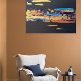 Peinture abstraite Aix en Provence en France avec le fond noir FR : Peinture abstraite Aix en Provence en France avec le fond noir - Abstract painting of Aix en Provence in France with black background Peinture : Aix en Provence Taille : 90 x 70 cm Technique : Couteau Matière : Acrylique sur coton Réalisée en un seul exemplaire donc c’est une peinture unique Signature de l’artiste : dans le coin droit devant et au dos de l’œuvre. Toile artistique réalisée sur le châssis en bois avec la toile en coton. Représente la ville d’Aix en Provence. Une ville au sud de la France, qui est en plein mouvement pendant le coucher de soleil. Peinte avec le noir, le doré, bronzé ou plutôt cuivré et des teintes de bleu. Il est possible de réaliser une toile plus grande. Pour cela vous pouvez m’écrire un message en privé. Après votre commande réglée, je vais créer la toile et vous l’envoyer dans un rouleau ou sur une toile avec le châssis. Abstract painting of Aix en Provence in France with black background ENG : Abstract painting of Aix en Provence in France with black background - Abstract painting of Aix en Provence in France with black background Painting: Aix en Provence Size: 90 x 70 cm Technique: Knife Material: Acrylic on cotton Created in one unique piece. Signature of the artist: in the right corner on the front and back of the work. Artistic canvas made on the wooden frame with cotton canvas. Represents the city of Aix en Provence. A city in the south of France, which is in full swing during the sunset. Painted with black, gold, tan or rather copper and tints of blue. It’s possible to created in bigger size. please write me an ask by DM. After your paid order, I’ll created it and sand you in a tube or on canva.