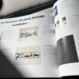 Livre et compilation des œuvres d'art avec et poèmes à l'eau de rose, écrits par Jana KUZMI artiste peintre et poète