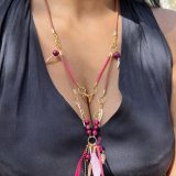 Collier Sylvie rose fuchsia – Image 13