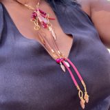 Collier Sylvie rose fuchsia – Image 7