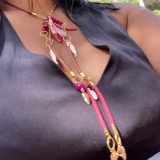 Collier Sylvie rose fuchsia – Image 5
