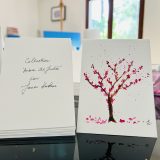 Arbre de Judée en aquarelle de la collection Arbre de Judée de l'artiste peintre Jana KUZMI. Réalisées main en rose et marron sur le papier aquarelle. Cartes artistiques ssont dépliables pour pouvoir écrire dedans et accompagner des fleurs ou u cadeau p.articulier. Elles peuvent accompagner une oeuvre d'art ou un bijou de produits proposés par le site Boucle Bel Air.